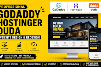 redesign godaddy hostinger duda website design godaddy SEO build godaddy website