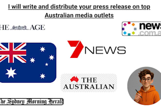write and distribute your press release on top australian media outlets