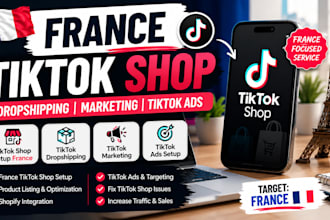 france tiktok shop, france tiktok dropshiping tik tok shop marketing, tiktok ads