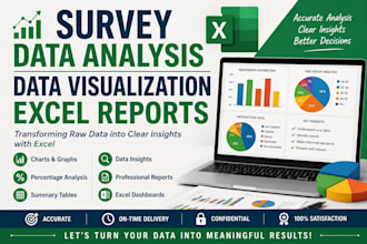 analyze survey data and create charts in excel