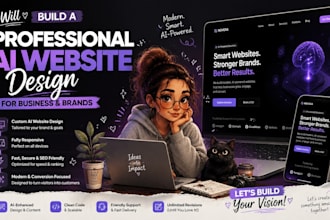 build a professional ai website design for business and brands