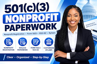 file your 501c3 paperwork, nonprofit registration, form 1023 and 1023ez, bylaw