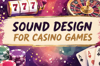 create professional sound effects for a slot and arcade game