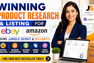 do winning product research listing for ebay amazon using jungle scout sellbrite