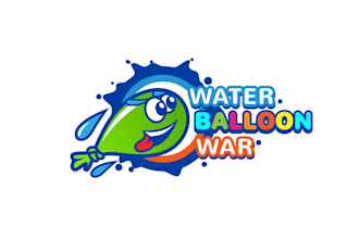 create high definition logo for a water balloon fight event