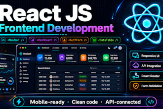 build a responsive react js frontend and connect it to your backend API