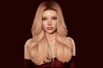 create quality real time 3d avarter second life mesh hair with bento rigging