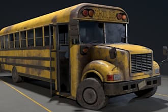 create realistic, semirealistic 3d game props and assets