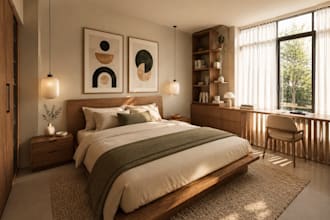 interior and exterior architectural rendering