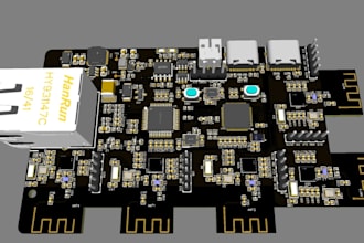 design pcb circuit, pcb schematic, pcb design, fabrication gerber and bom