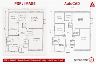 redraw floor plan for real state agent