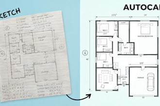 redraw floor plan for real state agent
