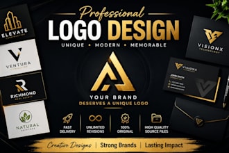design a modern and eye catching 3d logo
