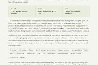 design and develop your website or web app