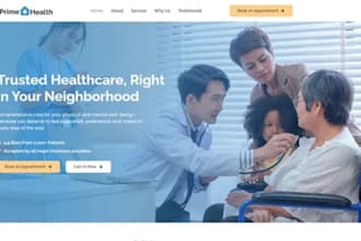 build healthcare website clinic website and medical website with wordpress