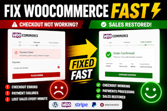 fix woocommerce checkout, cart and payment issues