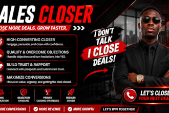 be your lead generation expert, sales representative high ticket sales closer