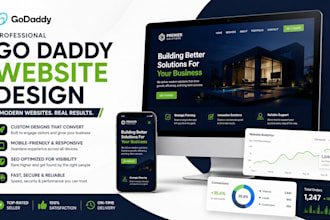 do godaddy website design,godaddy store,godaddy landing page,fix,godaddy builder