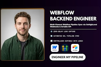 integrate webflow forms with gohighlevel and airtable for instant lead capture