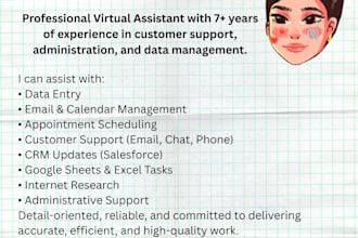be your dedicated virtual assistant for a very low price