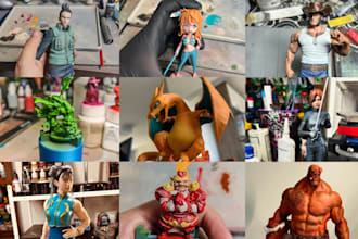 3d print, paint and ship your custom 3d miniature, 3d anime figure or stl model