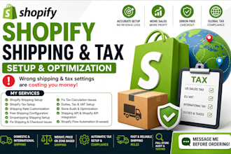 setup shopify shipping and tax optimize shopify shipping rates checkout errors