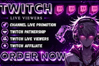 promote your twitch stream for organic viewers growth and discord engagement