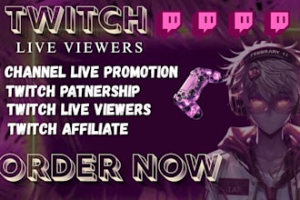 promote your twitch stream for organic viewers growth and discord engagement