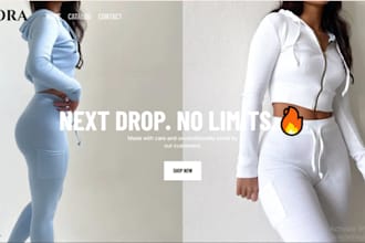 build modern clothing website,fashion,streetwear website, clothing brand website