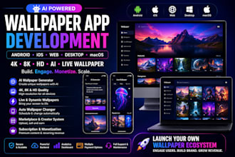build 4k 8k HD ai live wallpaper app for andriod ios web desktop macos software