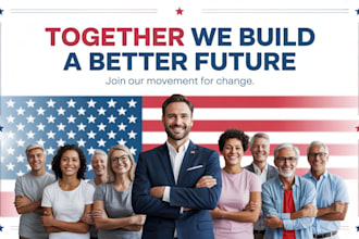 design a political campaign website for your election