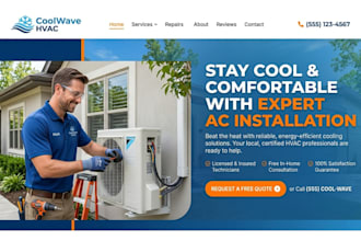 build wix ac installation website hvac website furnance repair website dryervent