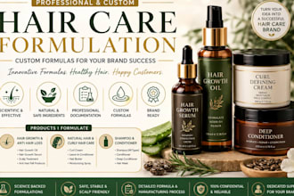 formulate natural hair care, curl cream, leave in conditioner, and hair butter