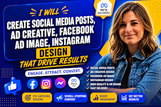 create social media posts, ad creative, facebook ad image, instagram design