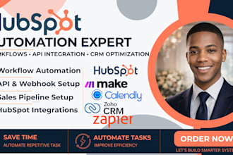 setup hubspot api automation workflow integration hubspot website landing page