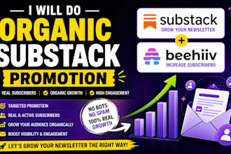 do organic substack page link promotion to substack newsletter subscriber growth