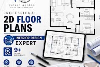 design accurate 2d floor plans for homes and offices