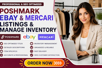 draft your poshmark ebay mercari listing product description inventory manage