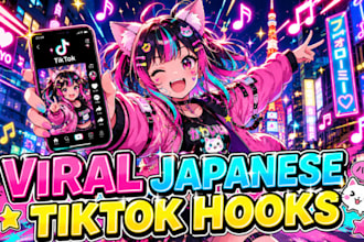 write catchy japanese hooks choruses and viral tiktok lyrics as a female singer