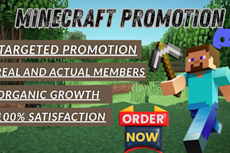 active minecraft promotion, discord advertising for organic grow