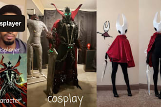 create custom anime cosplay creation 3d wearable dark knight fantasy anime armor