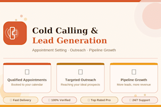 generate real estate leads, cold call and book appointments