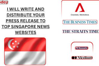 write and distribute your press release to top singapore news websites