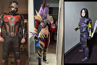 3d cosplay creation wearable armor, evafoam templates cosplay and sewing pattern