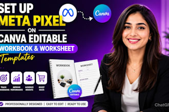 design canva editable workbook and worksheet template