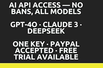 provide stable openai, claude, and deepseek API with no bans