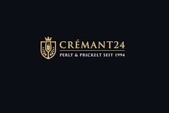 create web shop sparkling wines logo