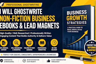 ghostwrite your business ebook or lead magnet for coaches and consultants