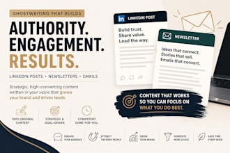 ghostwrite engaging newsletters that grow your audience