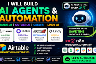 do manus ai outlier ai crewai agent lindy ai n8n respond io airtable automation